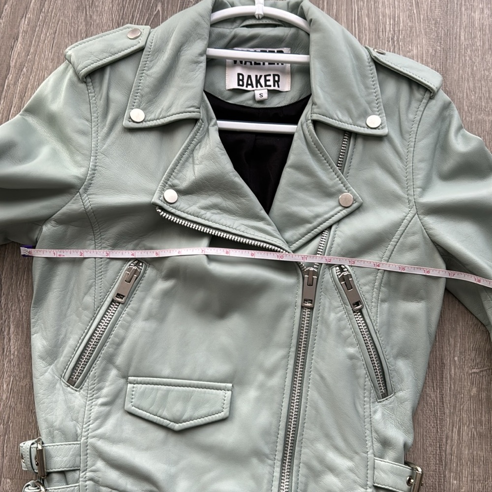 Walter Baker Leather Biker Jacket S - Picture 11 of 13